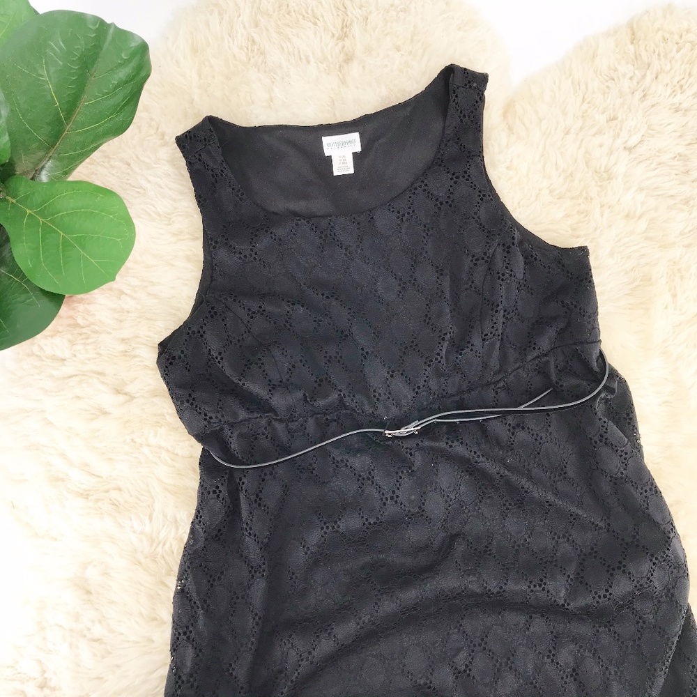 Motherhood Maternity XL Black Lace Dress